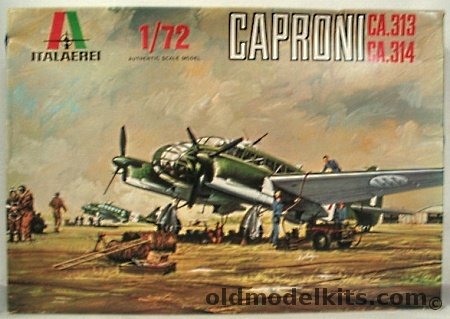 Italaerei 1/72 Caproni CA-313 or CA-314 - Ground Attack Aircraft Italian/Swedish/French Air Forces, 106 plastic model kit